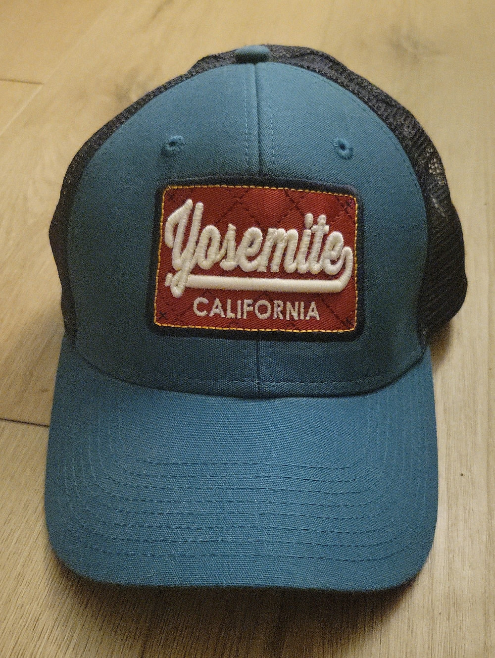 Oura Blue and Black Yosemite Patch Trucker Hat